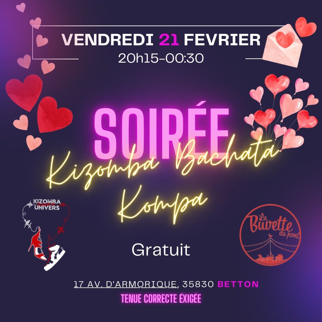 Soir\u00e9e kizomba bachata kompa, la buvette du pont