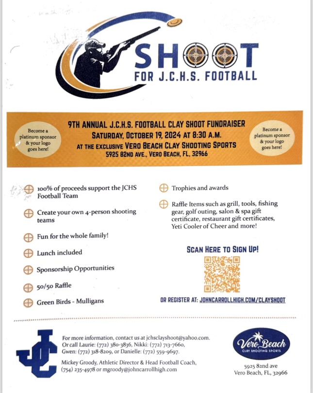 9th Annual J.C.H.S. Football Clay Shoot Fundraiser