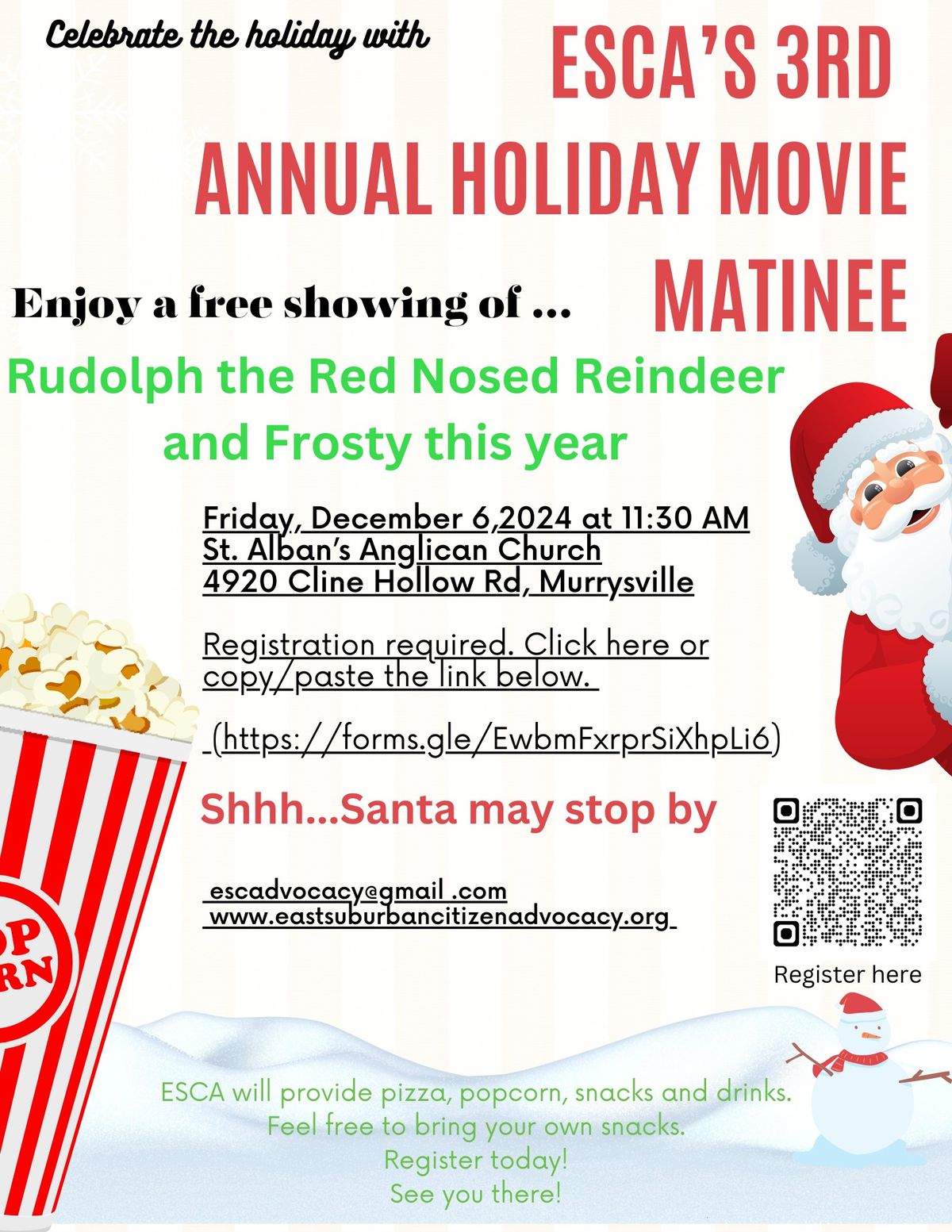 ESCA's 3rd Annual Holiday Movie