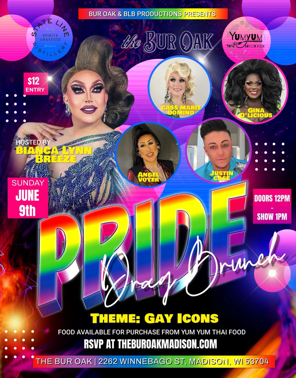 Pride Drag Brunch: Gay Icons - Hosted by Bianca Lynn Breeze 