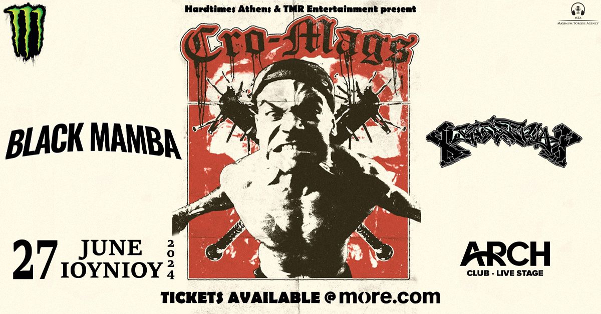 CRO-MAGS (US) LIVE IN ATHENS - 27.06 - ARCH CLUB 