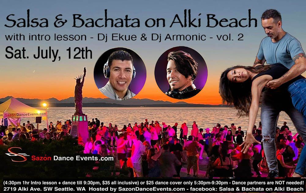 Salsa & Bachata on Alki Beach w\/intro lesson - vol. 2