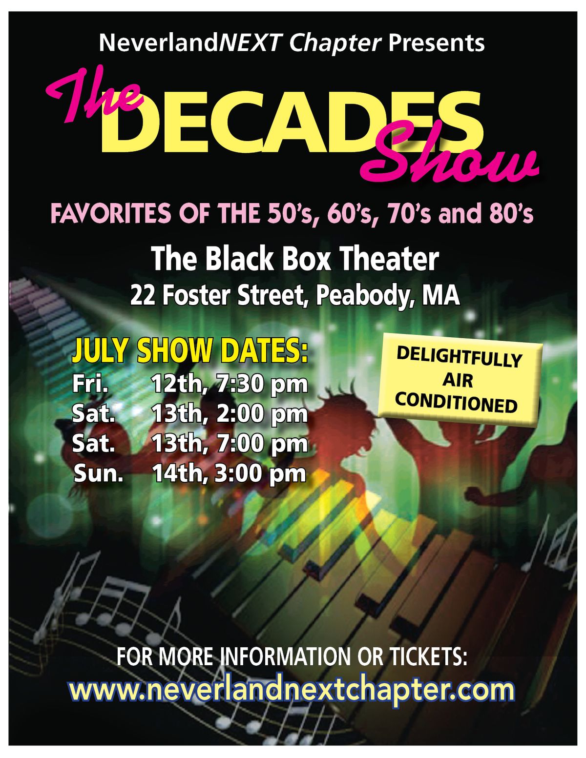 The Decades Show: July 12 - 14: Tickets on Sale Now