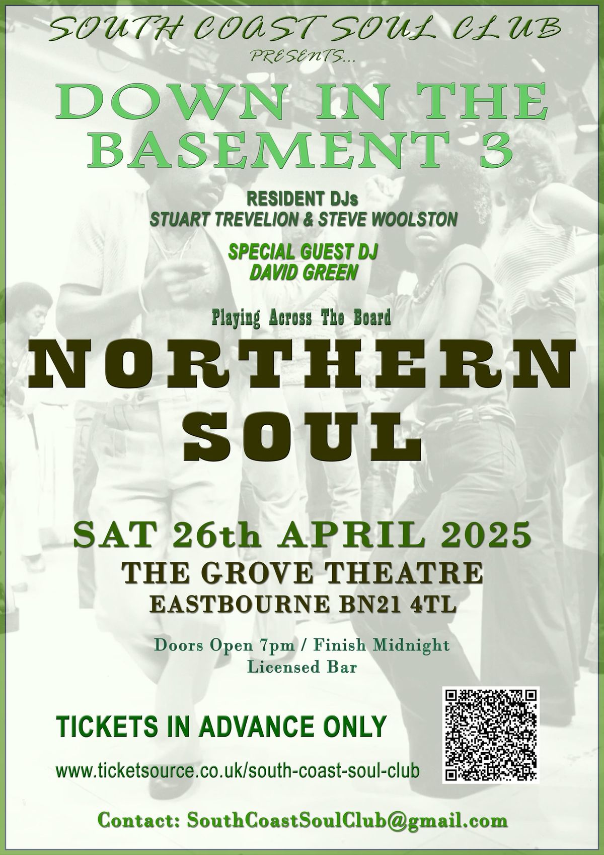 DOWN IN THE BASEMENT 3 - Northern Soul at The Grove Theatre (Eastbourne) 