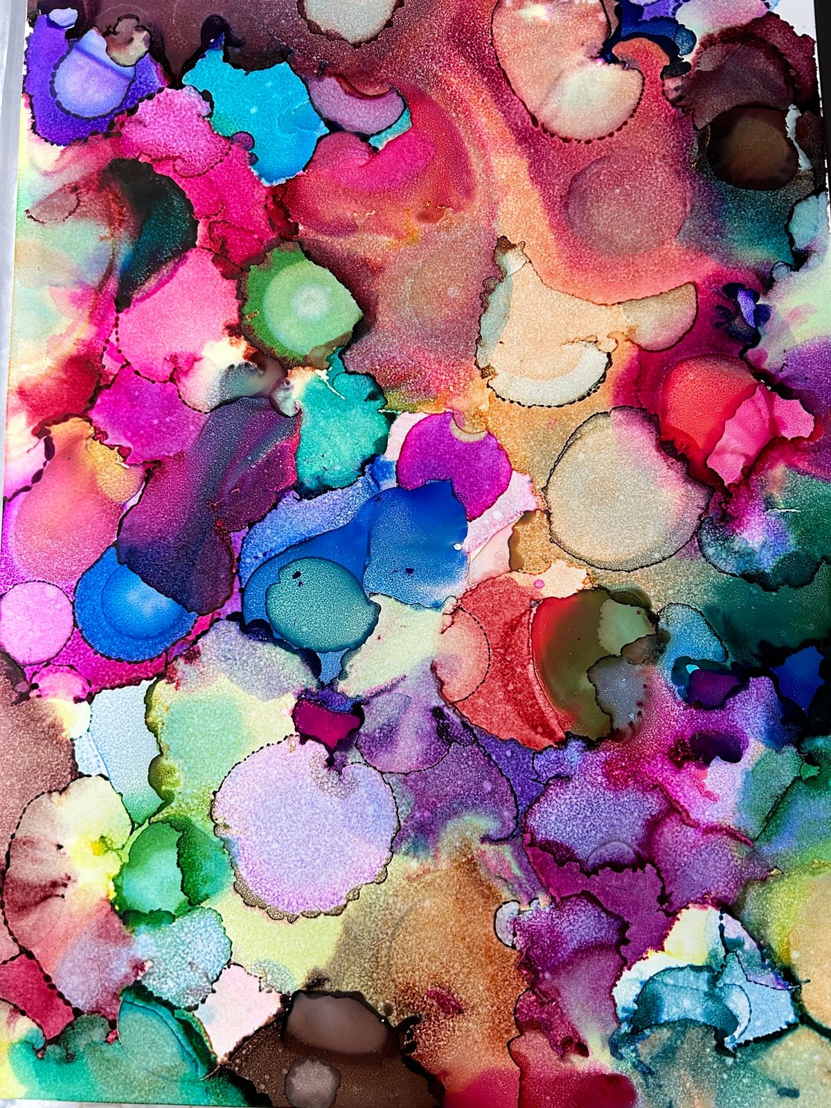 Intutive Art with Alcohol Inks