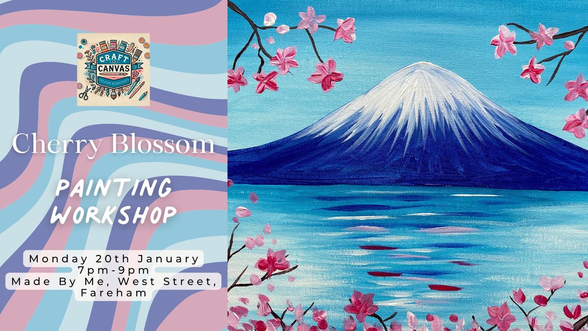 Craft and Canvas Painting Workshop: Cherry Blossom