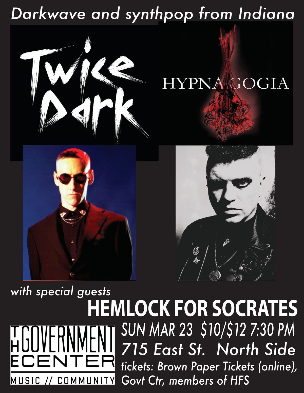 Twice Dark, Hypnagogia, Hemlock for Socrates at Government Center