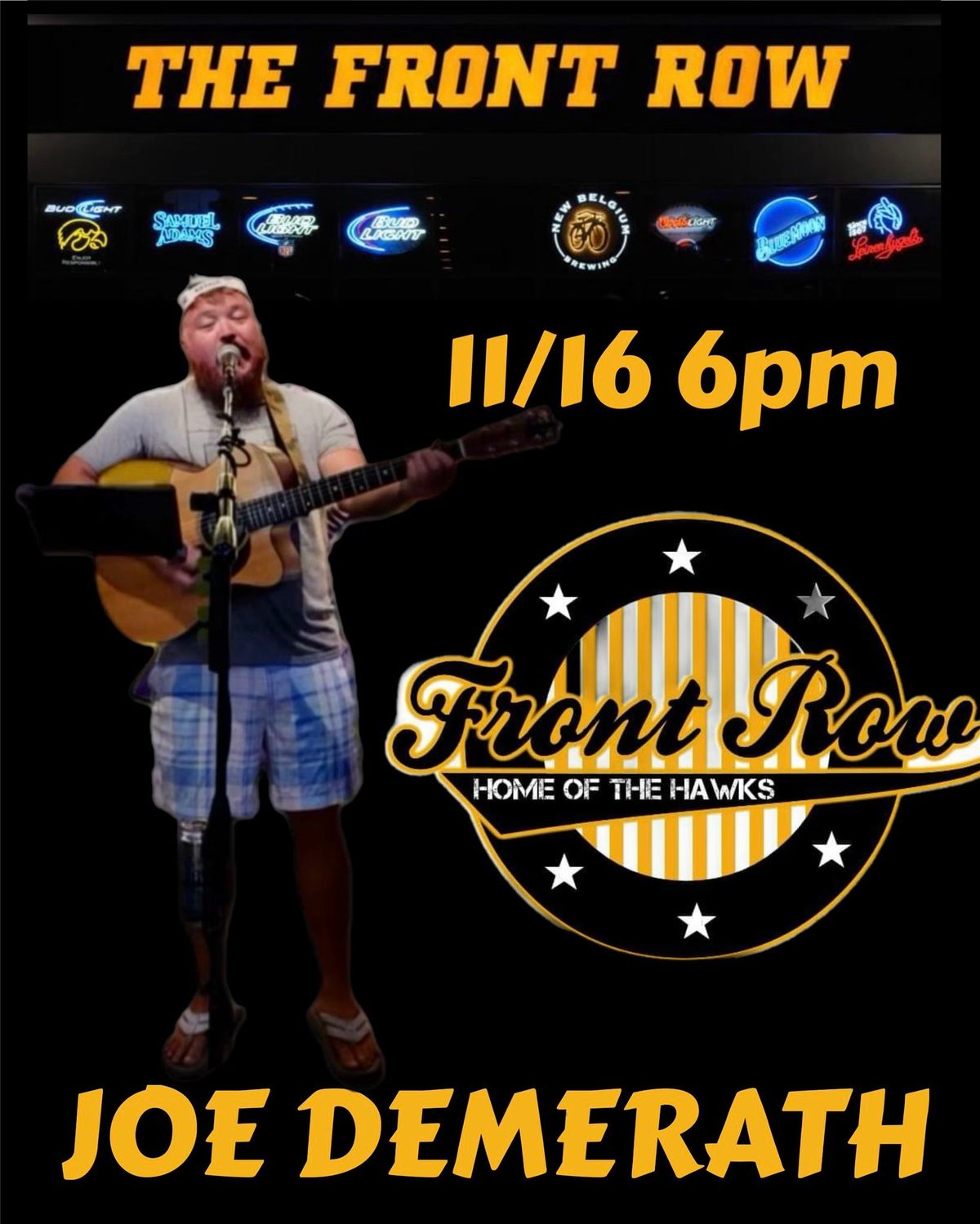 Joe Demerath Live @ The Front Row!! 