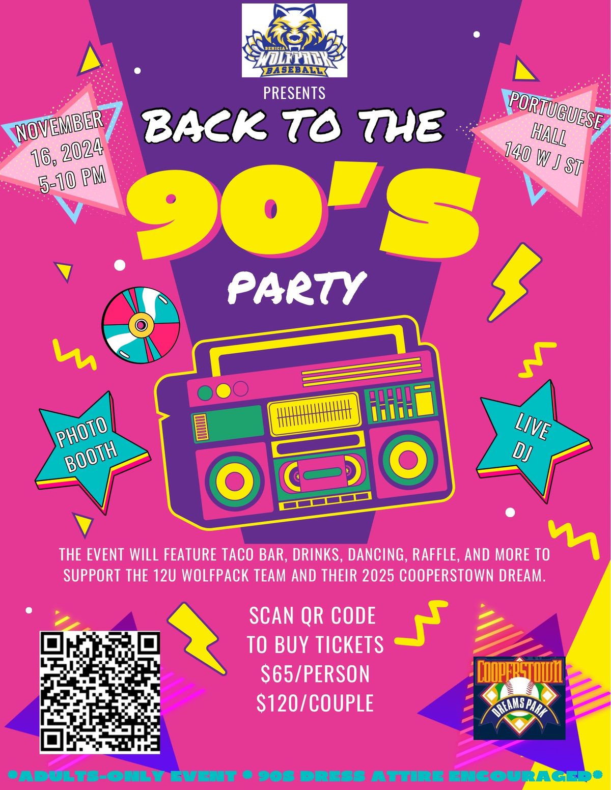 Back to the 90\u2019s - ADULTS ONLY - Dance Party