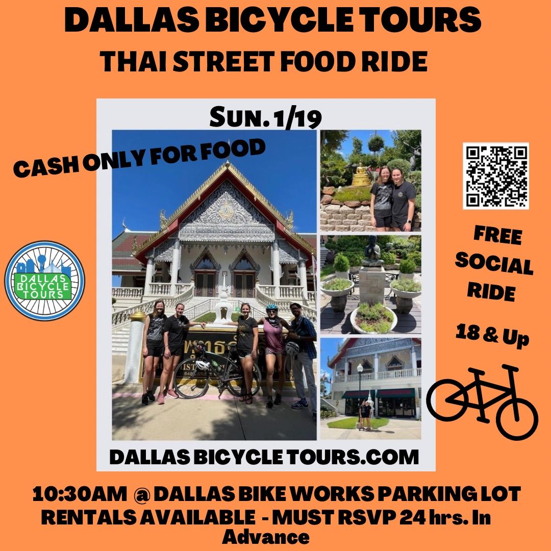 Dallas Bicycle Tours Thai Street Food Ride 