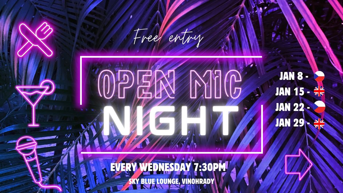 Free Open Mic in English