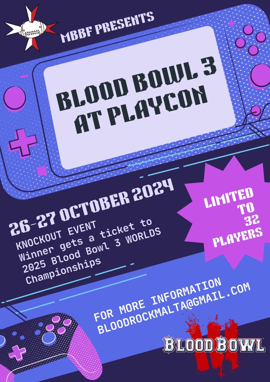 BLOOD BOWL 3 AT PLAYCON