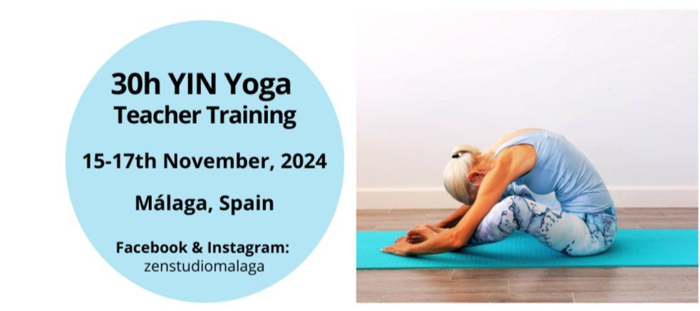 YIN Yoga 30h Teacher Training M\u00e1laga 15.-17.11.2024