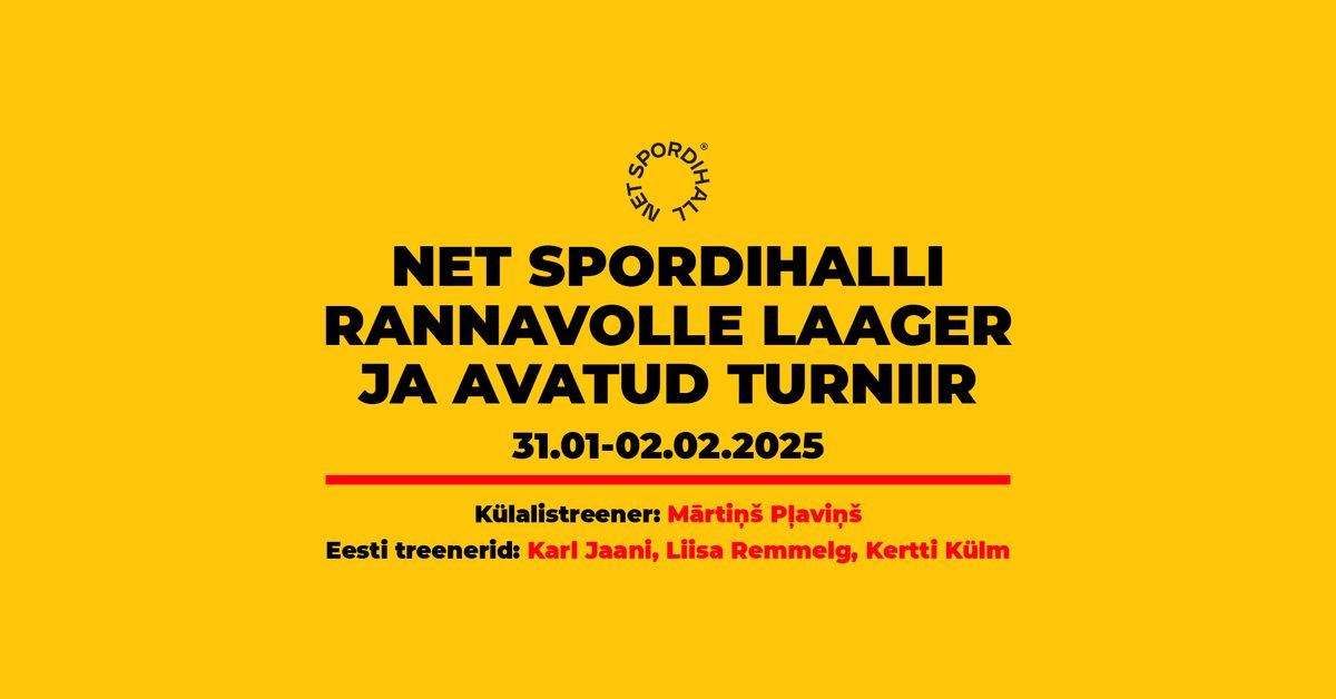 Rannav\u00f5rkpalli laager ja avatud turniir\/Beach Volley Camp and Open Tournament