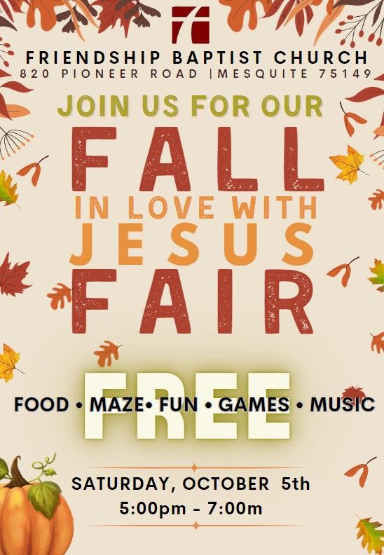 Fall In Love With Jesus Fair