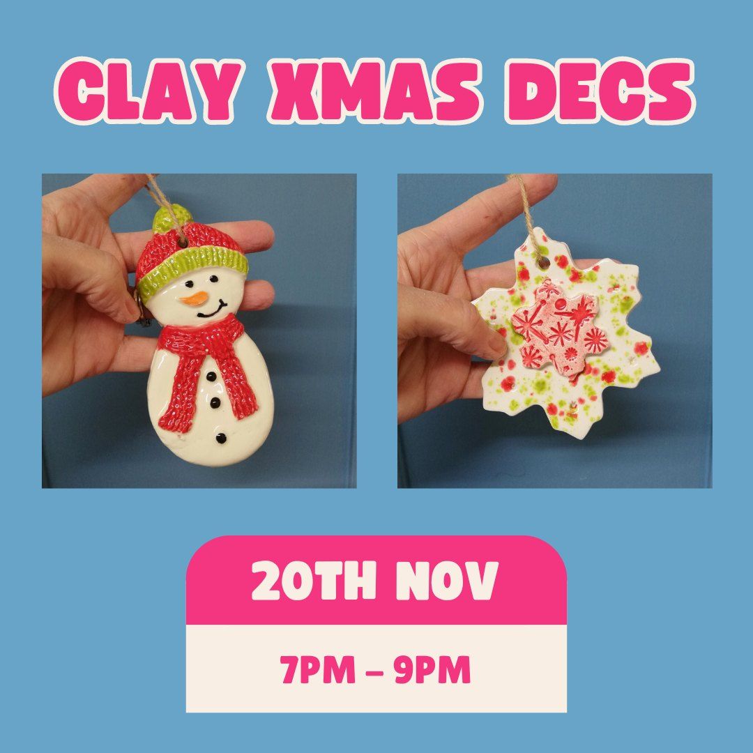 Clay Christmas Decorations workshop