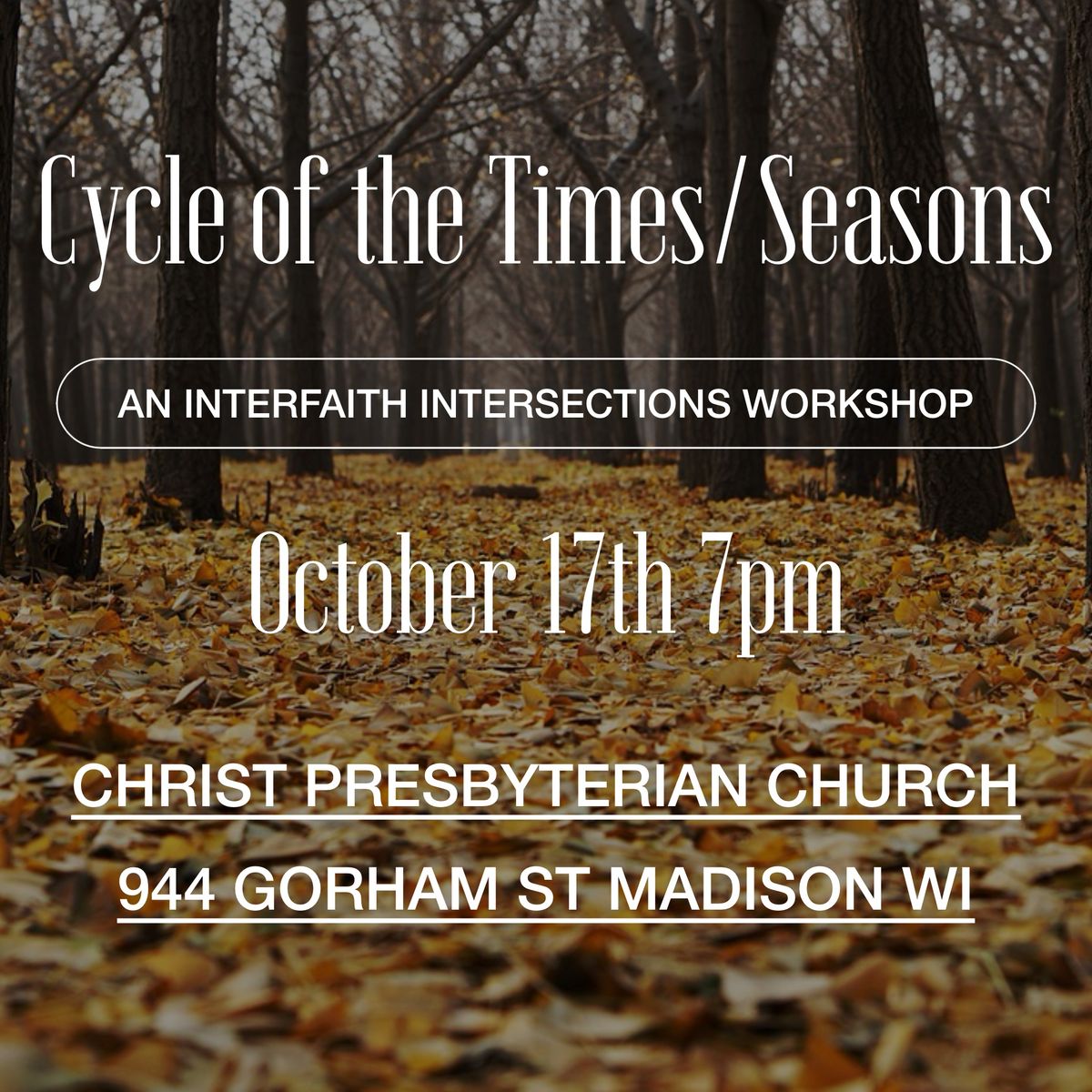 Interfaith Intersections: Cycle of the Times\/Seasons