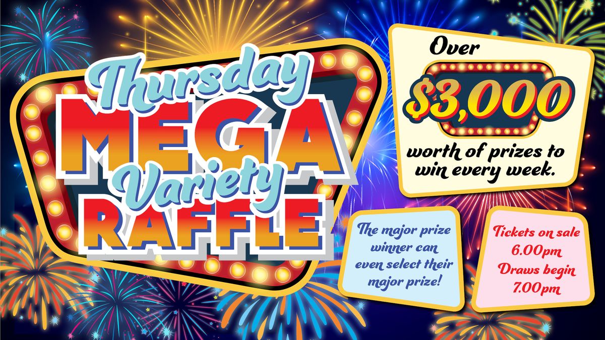 Thursday Mega Variety Raffle at Penrith RSL