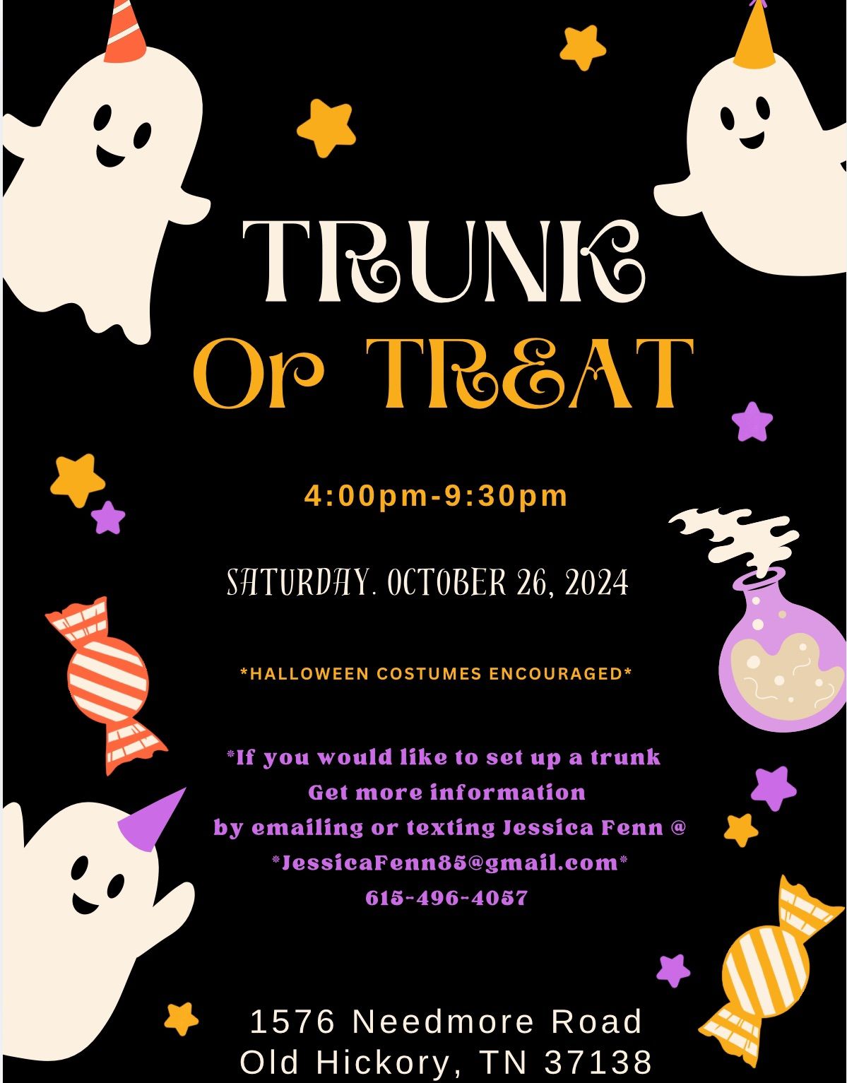 Williamson Chapel ~ Trunk or Treat