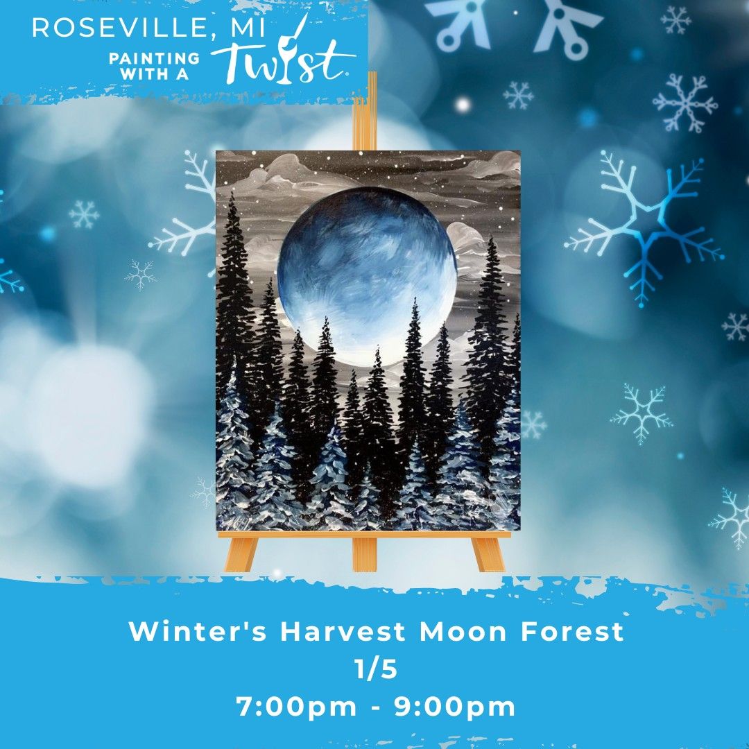 Winter's Harvest Moon Forest