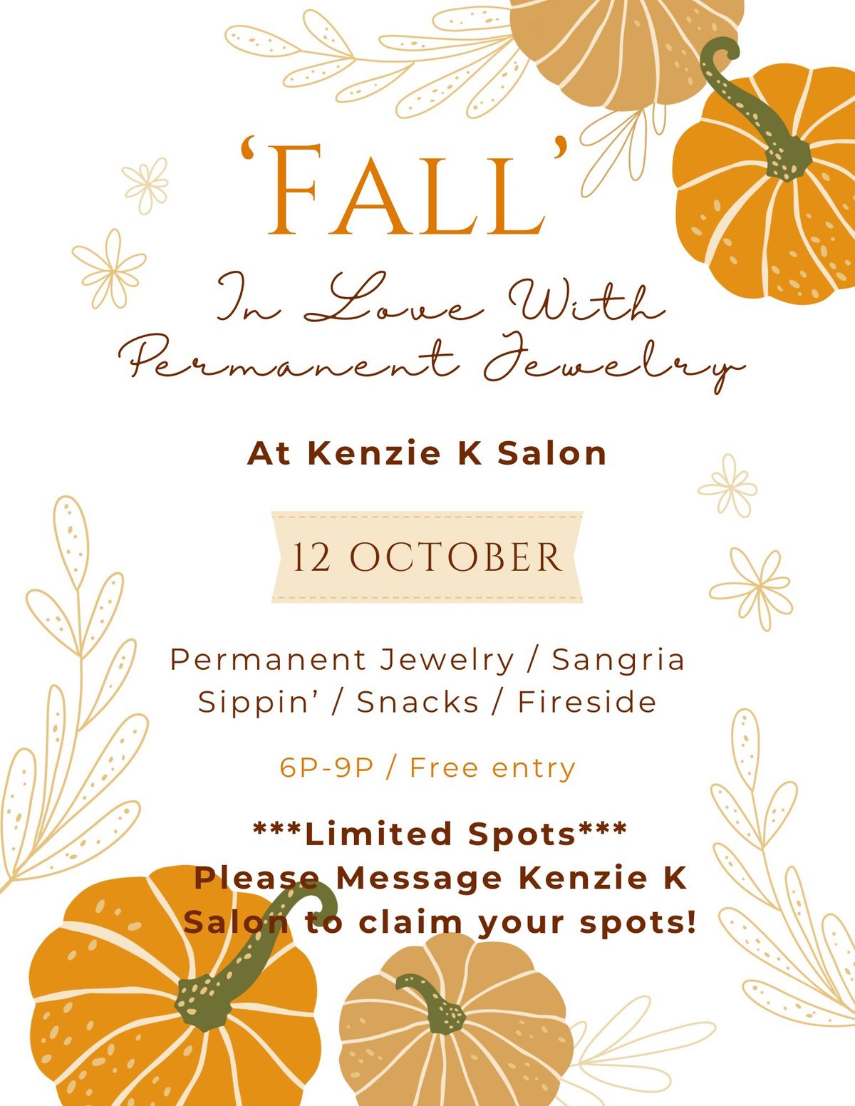 'FALL' In Love With Permanent Jewelry 