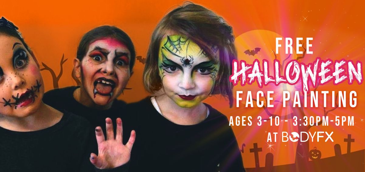 \ud83d\udc7b Kick off your Halloween with FREE Face Painting at BODYFX! \ud83d\udc7b