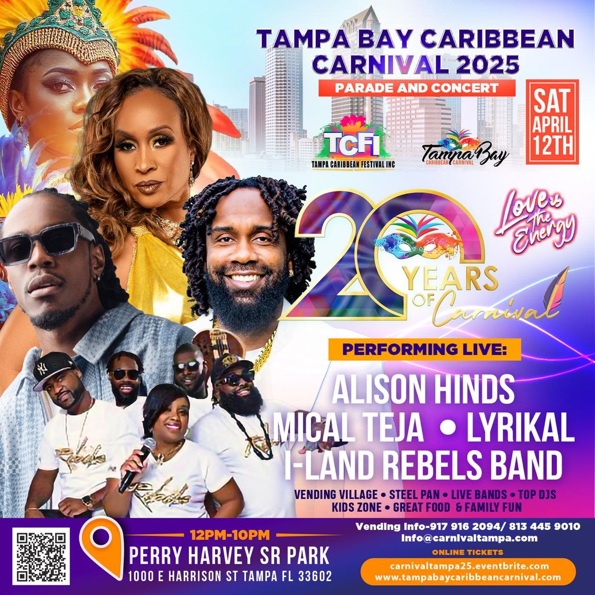 Tampa Bay Caribbean Carnival 2025, Parade@Concert