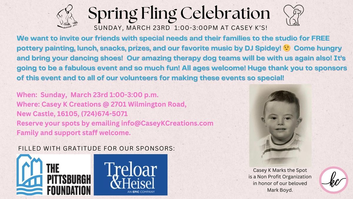 Spring Fling Celebration for our Friends with Special Needs & their Families\/Support Staff