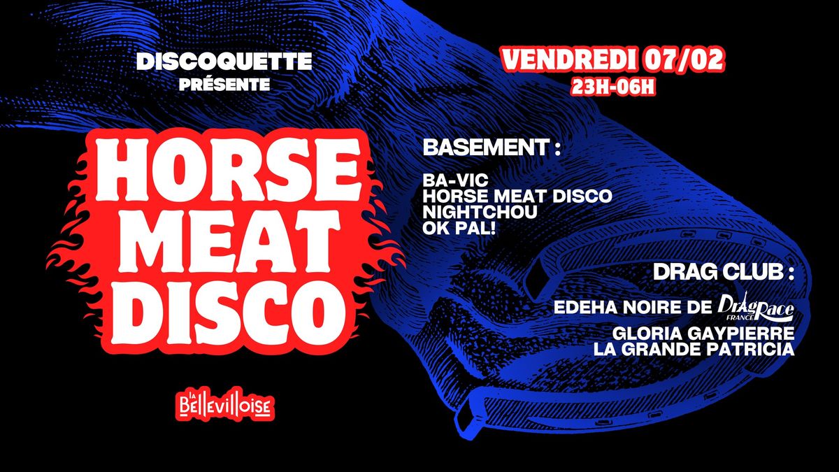 Discoquette pr\u00e9sente Horse Meat Disco and more @ La Bellevilloise