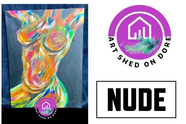 Paint and Sip "Nude" theme ( not a life model, just a picture) 