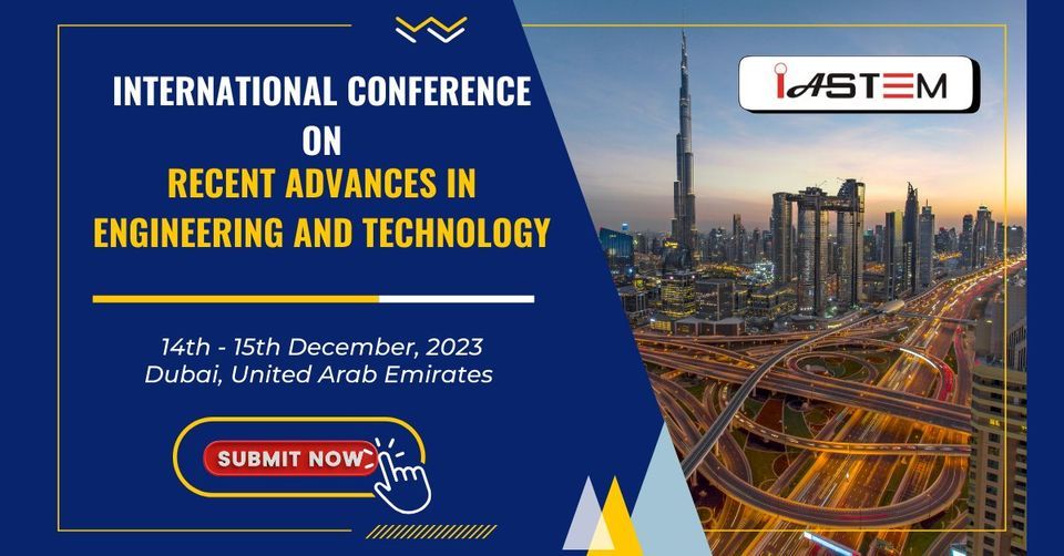 International Conference on Recent Advances in Engineering and Technology