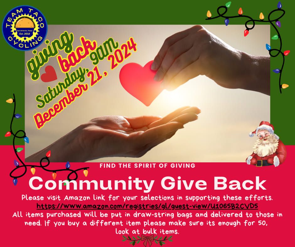 COMMUNITY GIVE BACK