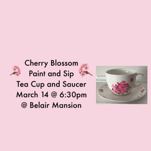 Paint and Sip Tea Cup and Saucer @ Belair Mansion