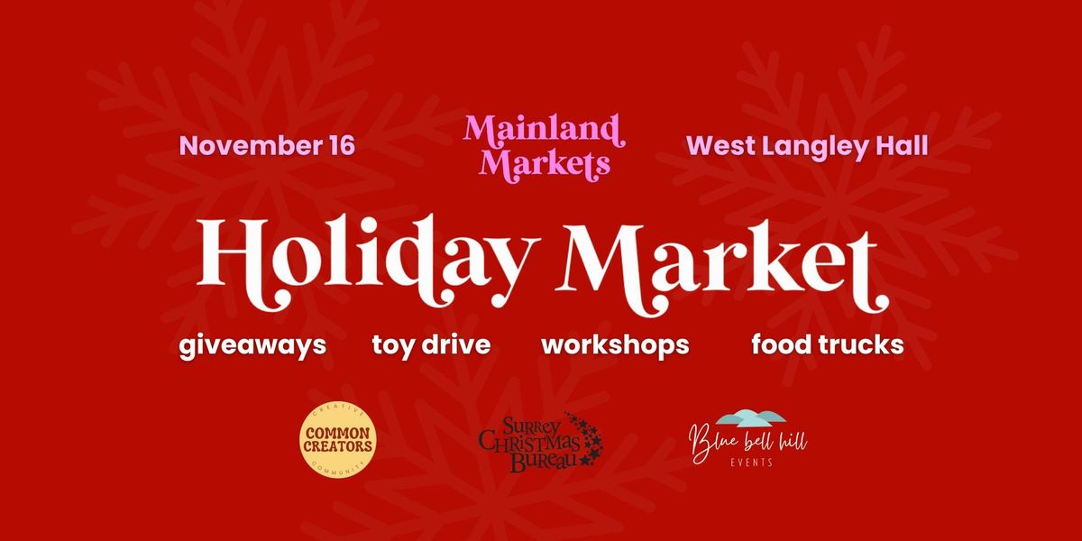 Holiday Market at West Langley Hall