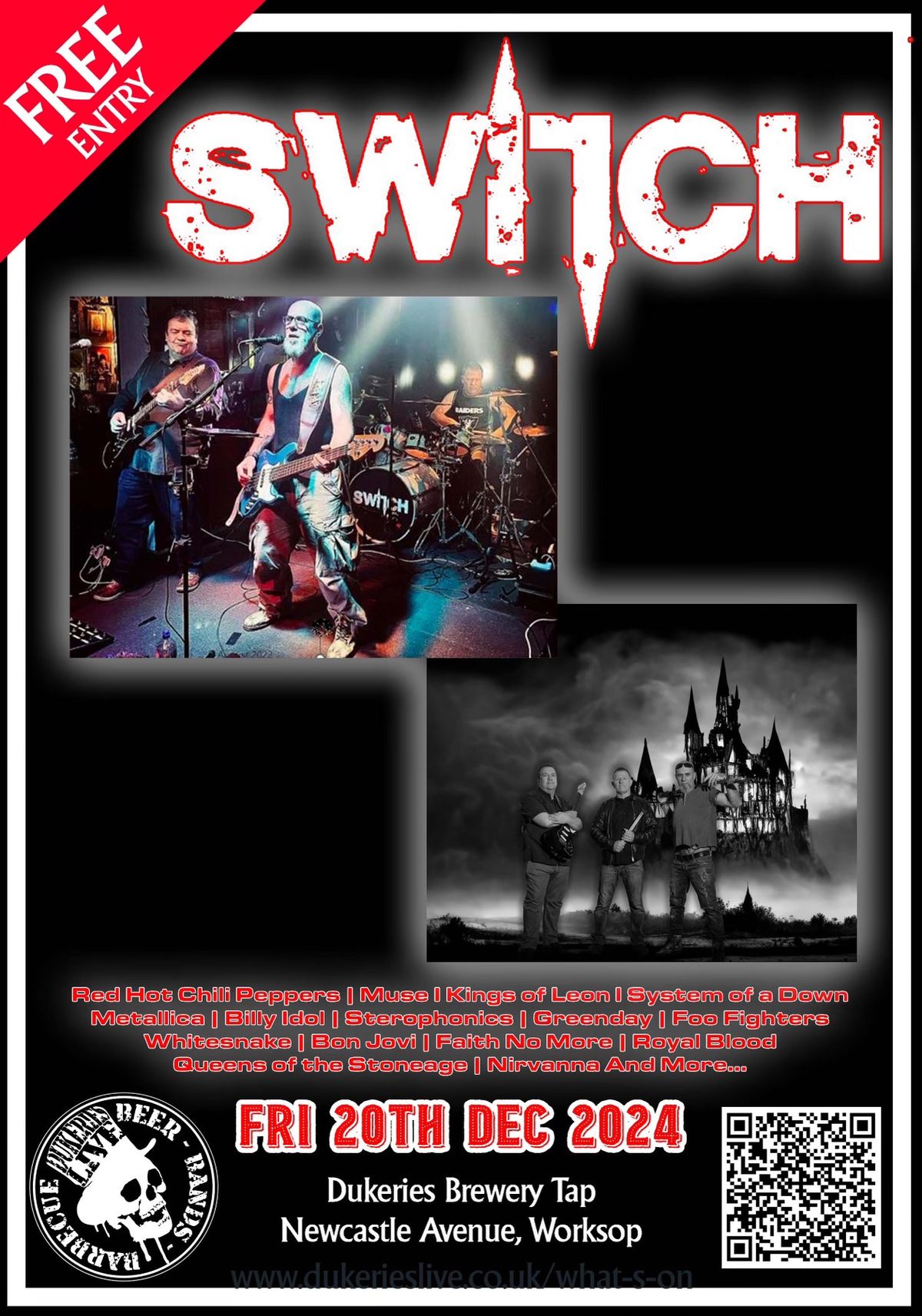 FREE ENTRY | SWITCH | Rock Covers 