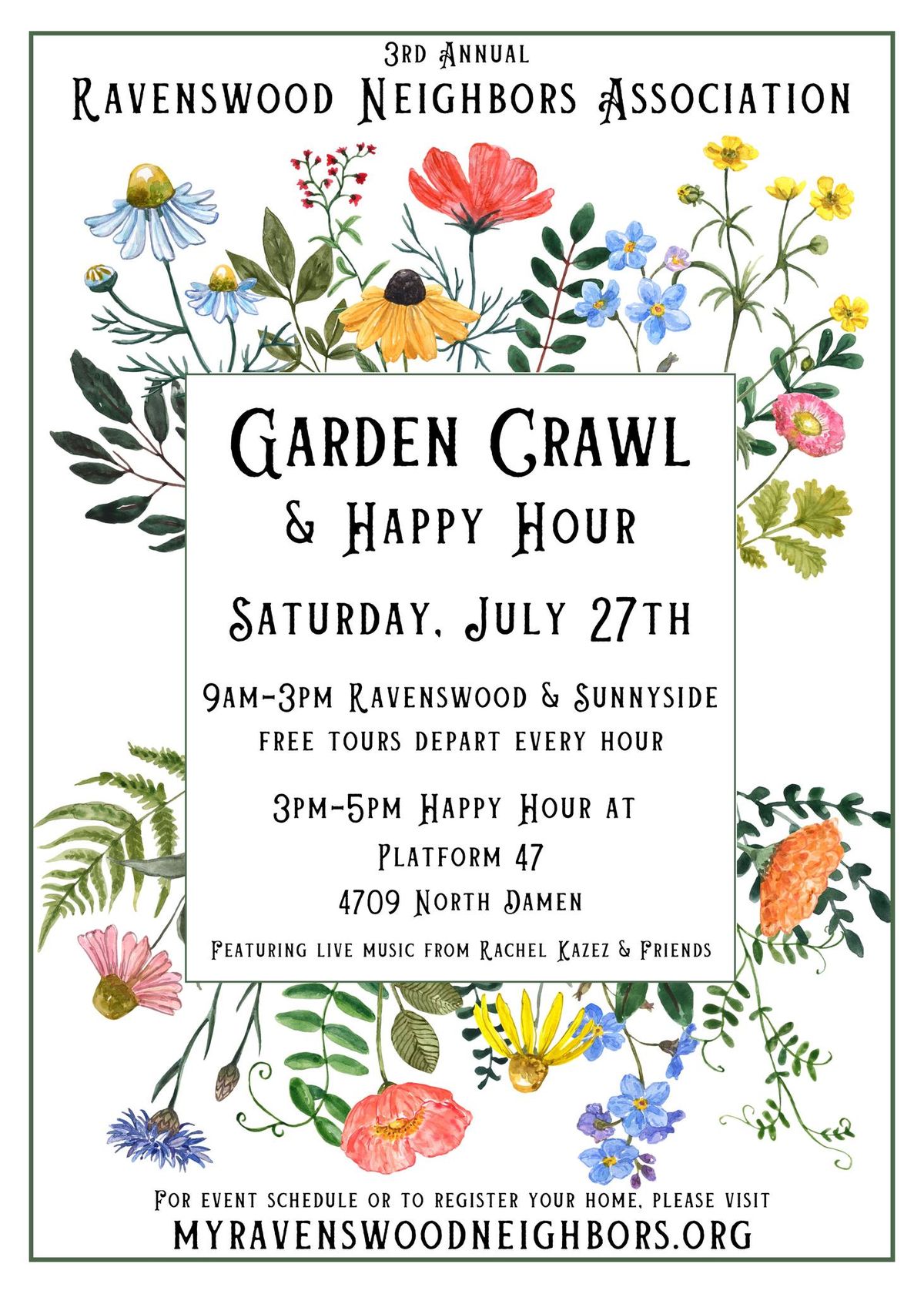 3rd Annual Garden Crawl & Happy Hour