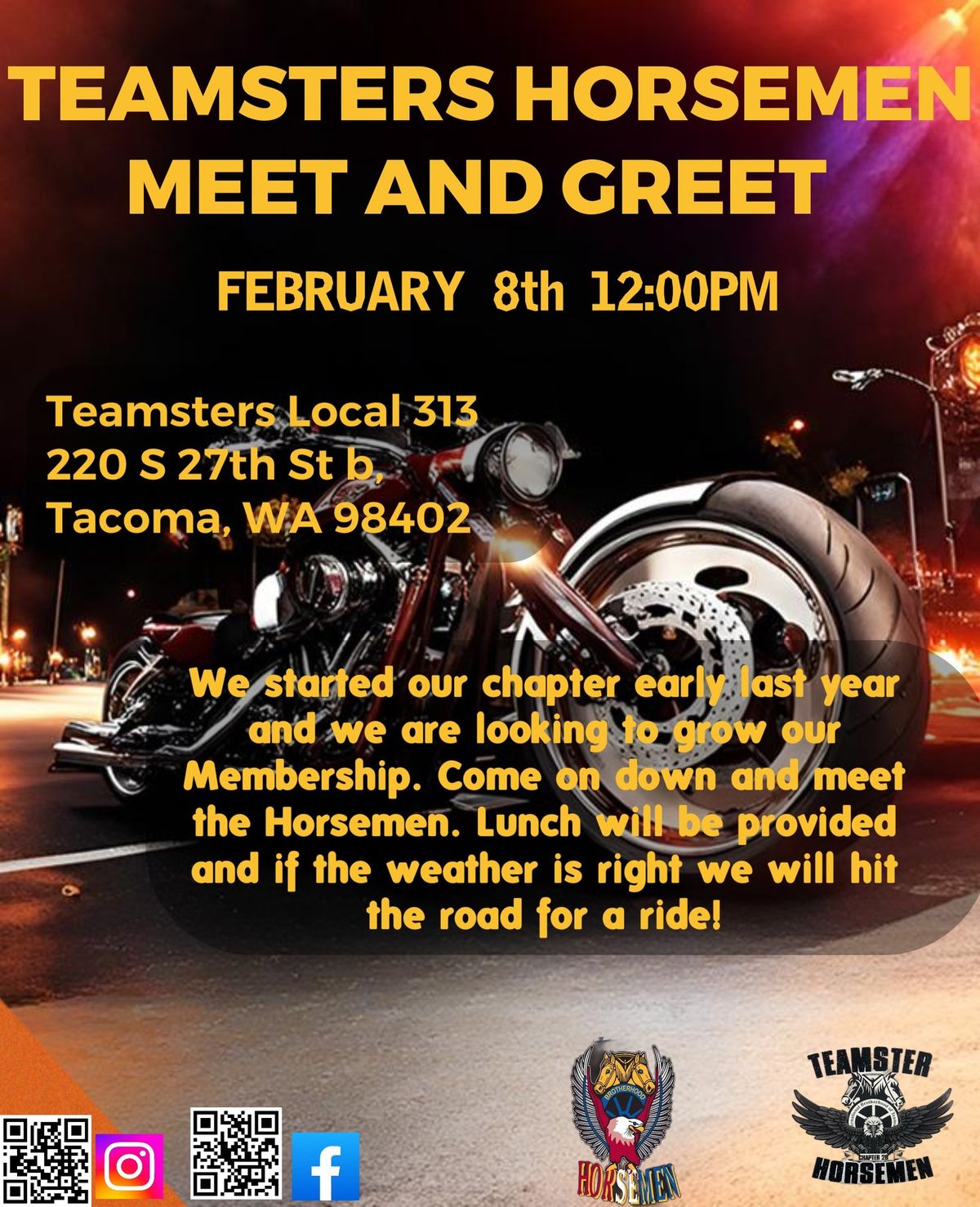 Teamster Horsemen Meet and Greet