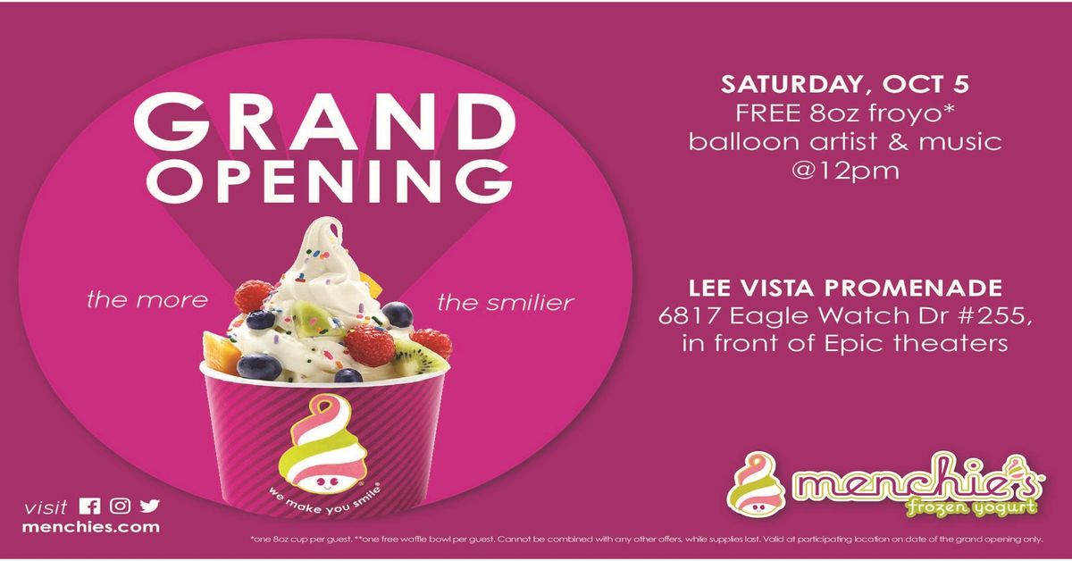 Menchie's Lee Vista  Grand Opening