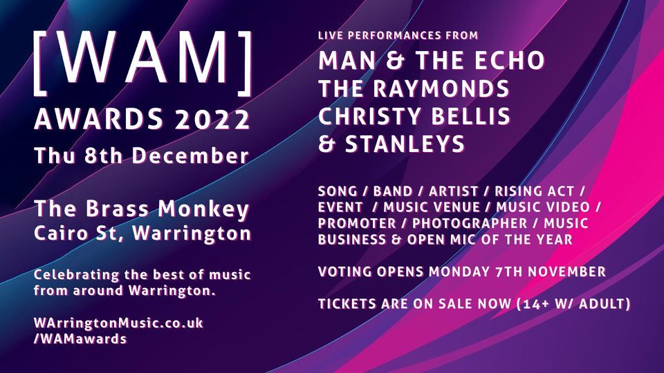 [WAM] Awards 2022, The Brass Monkey Warrington, 8 December 2022