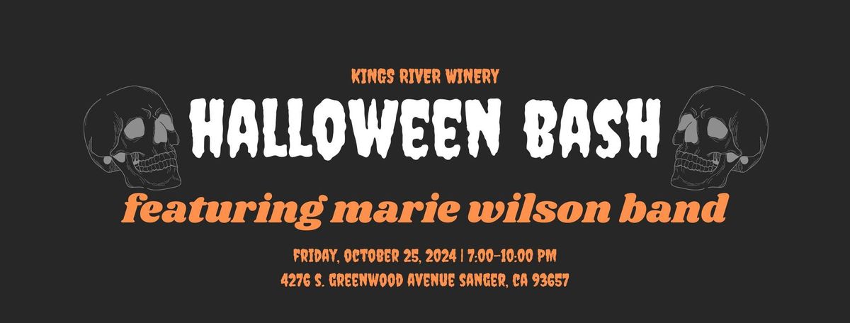 Halloween Bash with Marie Wilson Band - SOLD OUT