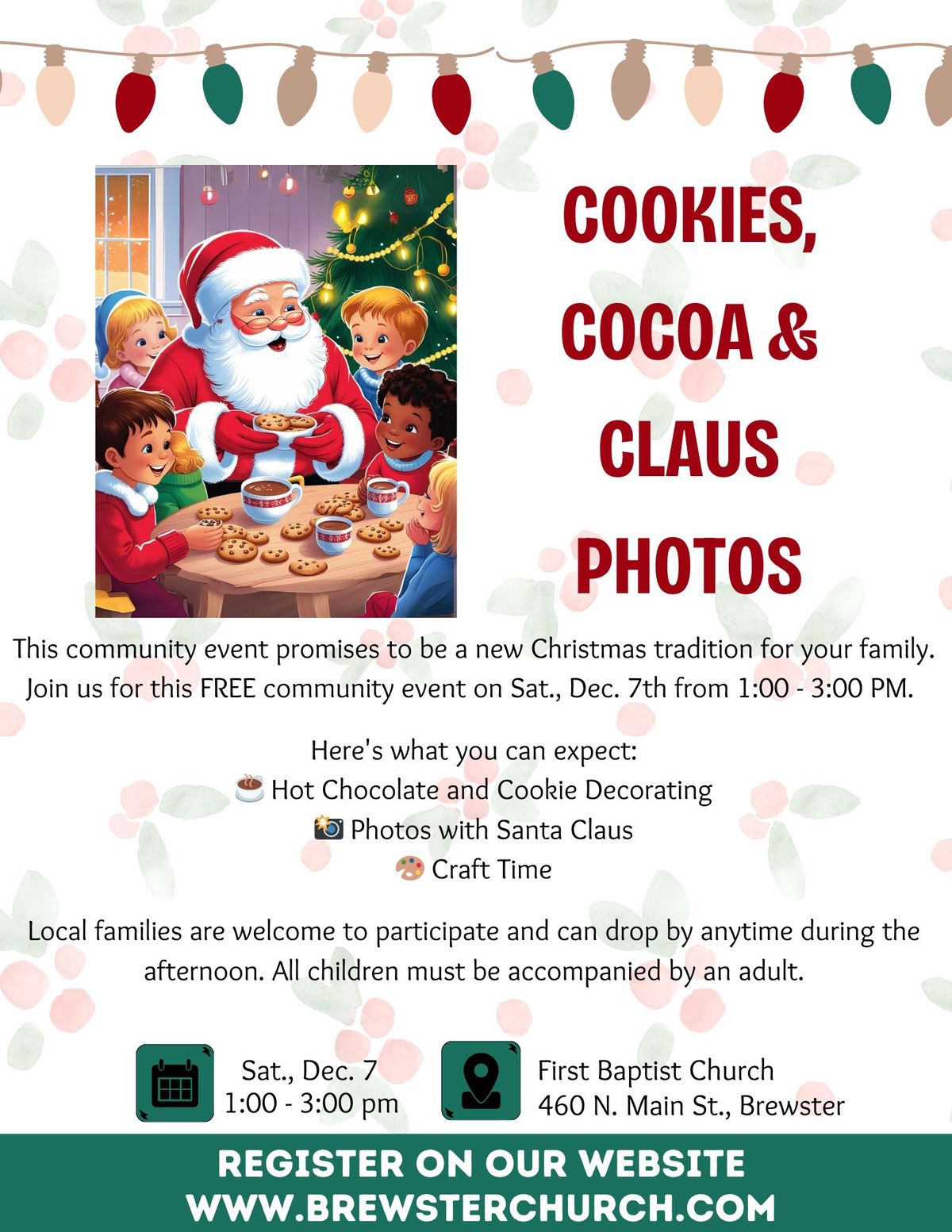 Cookies, Cocoa, and Claus Photos