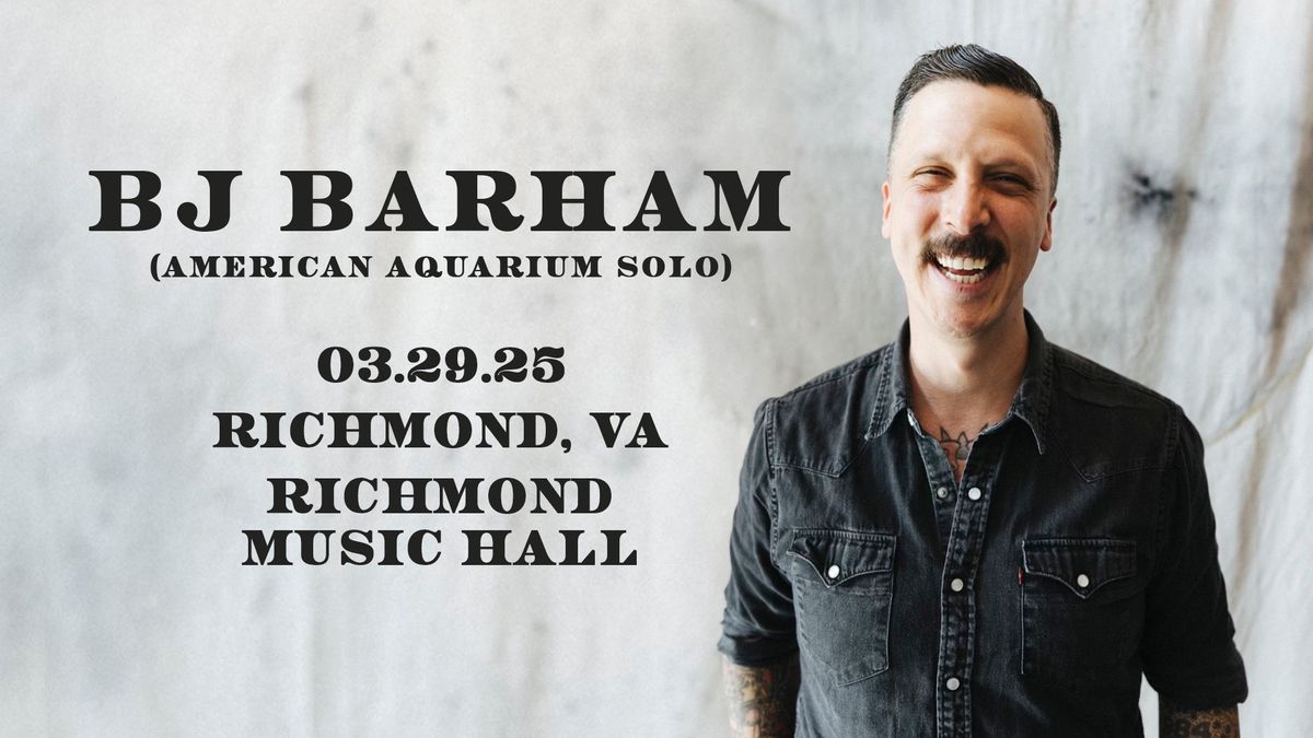 BJ Barham (of American Aquarium) at Richmond Music Hall 3\/29\/25 