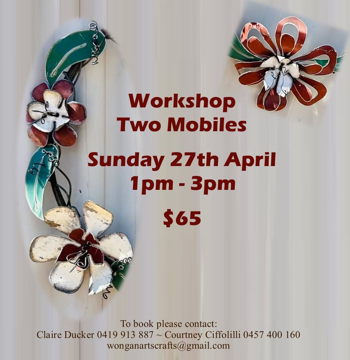 Tin Mobile Making Workshop with Dee from Metal Garden Sculptures