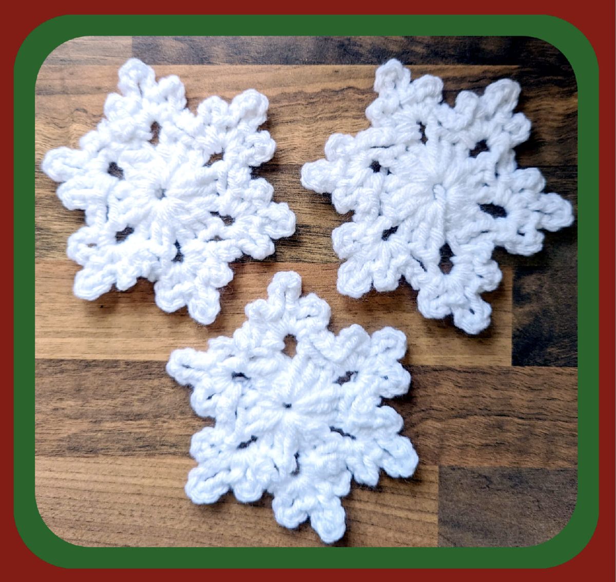 Beginners crochet snowflake workshop