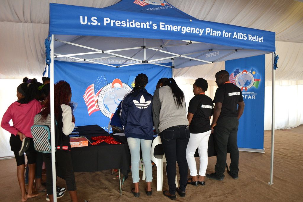 Rally for PEPFAR at Foggy Bottom