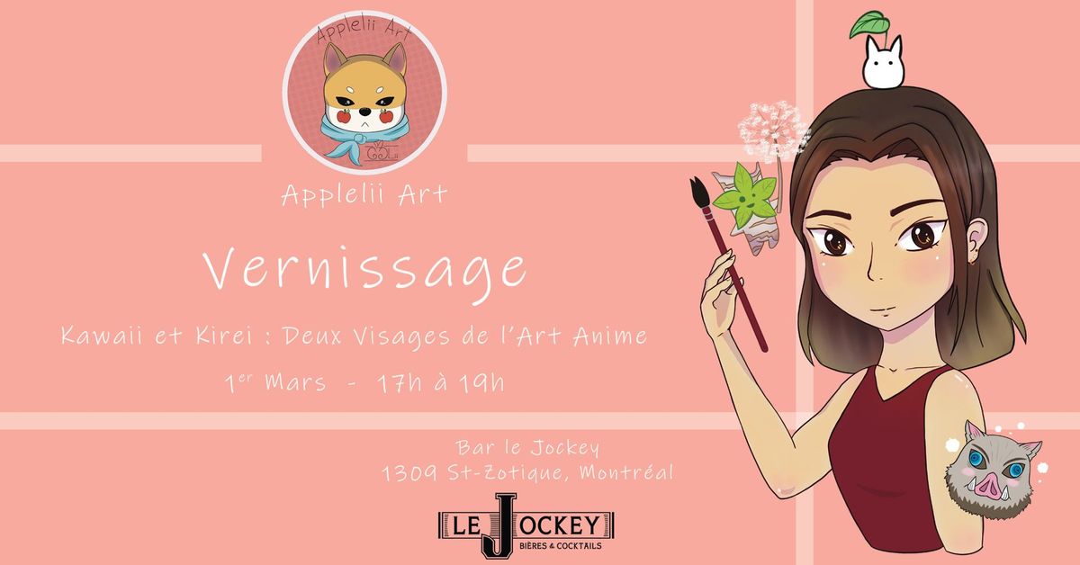 Applelii pr\u00e9sente son vernissage : Kawaii et Kirei : Deux Visages de l'Art Anime