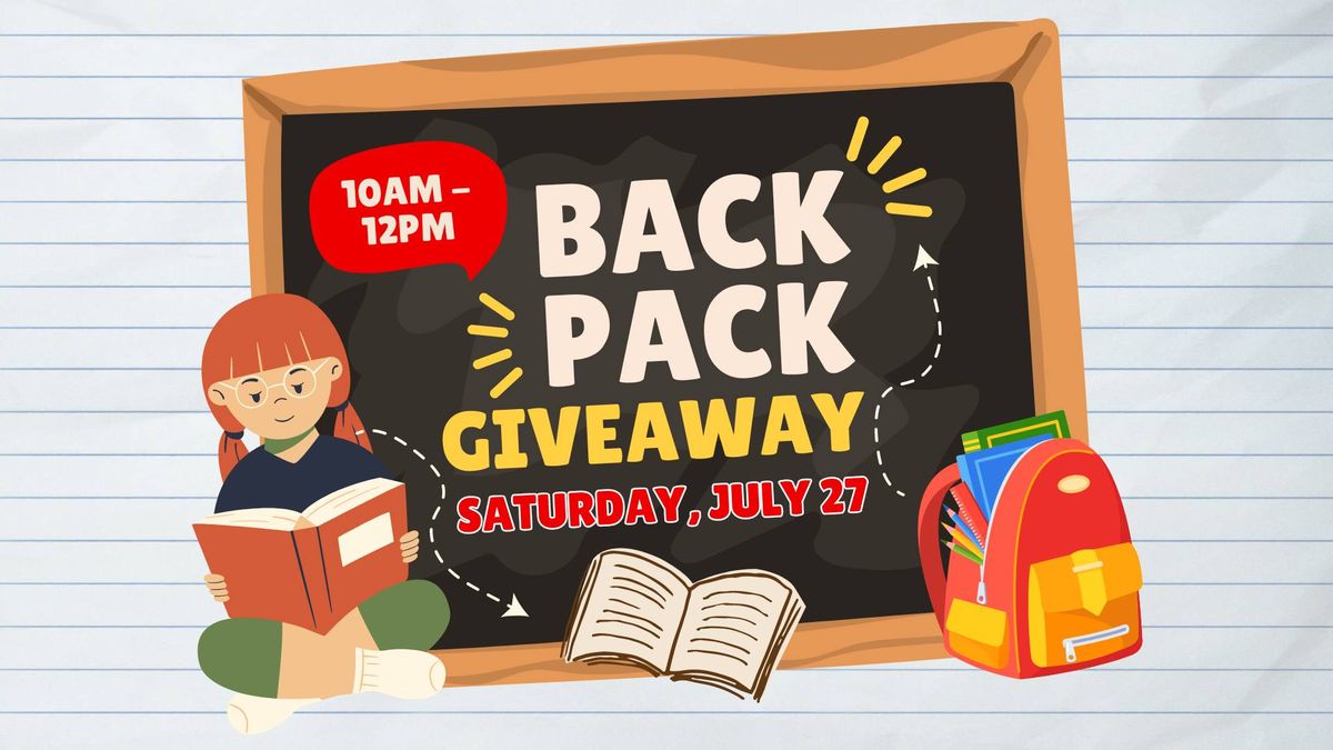 Backpack Giveaway 2024