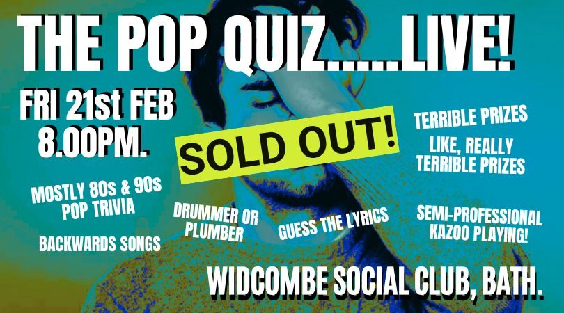 The Pop Quiz Live...new year, same old rubbish.