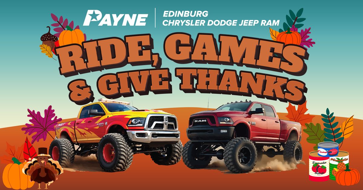 Ride, Game & Give Thanks!