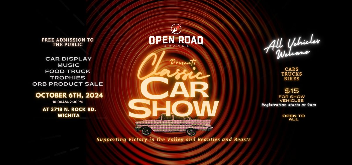 \ud83d\ude97 Classic Car Show at Open Road Brands \ud83d\ude97 Join us for classic cars, good vibes, and community!